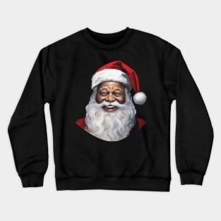 African American Santa Claus Crewneck Sweatshirt